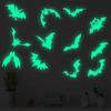 YG501 Comércio Exterior Halloween Luminous Bat Adesivos de Parede Sala de Estar Quarto Parede Autoadesivo Férias Creative Luminous Stickers