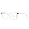 Gafas Antiluz Azul para Nuevo Producto Transfronterizo 2263 Color Degradado Tr90 Protección Ocular Lentes Planos Montura Óptica Personalizada para Mujer Sudamérica