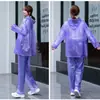 Conjunto de impermeable y pantalón de lluvia para recolectar té, unisex, transpirable y ligero, apto para trabajo de campo, impermeable separado, protección total contra la lluvia