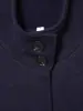 Comercio Exterior Transfronterizo Otoño e Invierno 2025 Nueva Moda Versátil Elegante Lana Ajustado Cuello Alto Botonadura Única Abrigo de Lana para Mujer