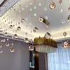 Cortina de Cuentas de Cristal Cortina Divisoria para Entrada, Modelo Nuevo sin Taladro para Sala de Estar y Baño, Cortina de Cuentas Divisoria Puerta a Puerta