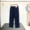 Calças Cropped Elásticas de Algodão Confortáveis Masculinas e Femininas Calças Longas Casuais 26 Outono Inicial Novo Estilo Calças Retas Elásticas 479134