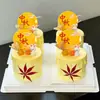 Decoración de Pastel de Hoja de Arce para el Festival de Mediados de Otoño 2026 Pastel de Luna Conejito Velas Nubes Propicias Feliz Festival de Mediados de Otoño Inserto para Plato Redondo
