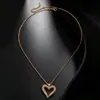 Collar Anillo de Ciempiés de Cobre Estilo Oscuro de Halloween para Mujer, Diseño de Nicho, Joyería Animal Segmentada Personalizada de Corazón Hueco