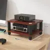 Gabinete de TV Simples Multifuncional Gabinete de Alto-falante Suporte para Amplificador Pés Suporte AV Rack com Amortecimento de Vibração Suporte hifi CD