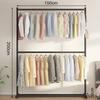 Tendedero Simple Barra para Ropa Doméstica Colgador Plegable de Pie Plegable Balcón Tendedero Doméstico Dormitorio
