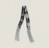 Bufanda con Borla Redonda 130*5 cm, Bufanda de Sarga de Seda Artificial, Cinta para el Cuello de Moda y Versátil, Lazo para Bolso