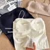 Camisola sin costuras con espalda descubierta de encaje, base líquida, tirantes finos, copas incorporadas, prenda interior que elimina la necesidad de sujetador, camisola para mujer