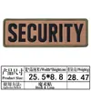 Velcro Transfronterizo Grande Personal de Seguridad Inglés Parche de Tela Bordado Insignia Decorativa Trasera Parche Transfronterizo