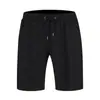 Shorts de Algodón Puro Tipo Rizo para Hombre de Verano con Cordón Cintura Elástica, Ajuste Holgado Casual, Shorts Deportivos de Cinco Puntos, Color Sólido Estilo Básico Venta al por Mayor
