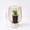 Adornos de Planta en Maceta de Simulación Geométrica Creativa de Estilo Europeo Transfronterizo Hierro Lujo Ligero Decoración Sencilla para Escritorio de Entrada de Hogar