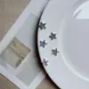 Parches de estrella de cinco puntas exquisitos estilo coreano de chica dulce, pinzas para el pelo de pegamento de crema DIY, ropa, fundas de teléfono, zuecos y accesorios para botellas de agua