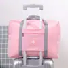 Saco de viagem impermeável saco de viagem saco de armazenamento de viagem manga portátil carrinho caso de roupas organizador saco de armazenamento portátil