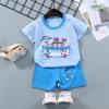 Terno de manga curta das crianças algodão meninos T-shirt bebê verão roupas infantis meninas shorts roupas do bebê verão atacado