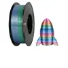 Consumibles para impresión 3D PLA seda líneas de color mezclado bicolor/tricolor FDM seda multicolor degradado 1kg 1.75mm