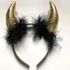 Hebilla de Cabeza de Cuernos de Demonio Decoración Festival de Fantasmas de Halloween Adorno para la Cabeza Accesorios para Fiesta de Graduación Fábrica Outlet de Adornos para la Cabeza con Cuernos