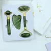 Rodillo de jade venta al por mayor de fábrica tabla raspadora de cuerno especial para rostro doble cabeza masajeador de belleza palo masajeador de jade