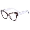 Gafas Planas Ojo de Gato Europeas y Americanas Nueva Moda Gafas de Montura Grande para Hombre Transfronterizas de Moda Contraste de Color Montura de Gafas Antiluz Azul para Mujer