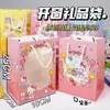 Bolsa Tote Animal Fofo Estilo Novo com Janela, Bolsa de Presente Kuromi Gato Espessada, Presente Criativo de Ano Novo Aniversário para Casais