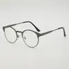 Retro Casual Redondo Literario y Artístico Gama Alta Metal Mismo Estilo para Hombres y Mujeres Sin Receta Se Puede Combinar con Marcos para Gafas de Miopía