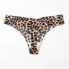 Roupa íntima feminina sexy com estampa de leopardo Europeia e Americana transfronteiriça macia e confortável elástica esportiva secagem rápida feminina respirável