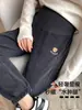 Calças de maternidade para primavera e outono, forradas com fleece para outono e inverno, calças de moletom jogger casuais, leggings de maternidade, calças compridas para uso ao ar livre