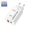 Cargador de Pared Rápido de Múltiples Puertos Ac Boca Dorada Larga 25W Qc3.0 Adecuado para enchufe cargador de teléfono móvil Apple Android
