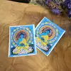 Thangka do Buda da Medicina de Rekang, Xizang, Nepal, Puramente Pintado à Mão, Cartão 4x5
