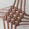 Material de Ratán Plano de 5 mm Material Tejido a Mano para Tejer Bolsas Cestas de Flores Ratán de Plástico Tejido de Ratán Ratán de Imitación Tira Tejida Tira No
