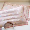 Funda de almohada de gasa de doble capa de algodón puro para niños 40X60 Par de fundas de almohada de algodón 30X50 Funda interior para núcleo de almohada de bebé Pieza individual