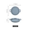 Vajilla de estilo nórdico Milamine para barbacoa creativa, plato binaural de disco plano, platos fríos, plato especial para aperitivos, restaurante de Internet Celebrant, plato de comida occidental
