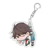 ¡Haikyuu! Versión Q! llavero, Hinata Shoyo, Nishinoya Yuu anime acrílico colgante para mochila venta al por mayor