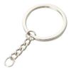Pingente de Chaveiro de Metal Ecológico Transfronteiriço 32mm Plano Sem Níquel K Branco Chaveiro Acessórios DIY Argola de Chaveiro