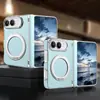 Adecuado para funda de teléfono Apple Duo, soporte giratorio, soporte para coche de PC, adsorción magnética, funda protectora de marco medio para pantalla plegable Apple Duo
