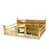 Altar Budista de Aço Inoxidável Montado na Parede para Uso Doméstico, Santuário de Adoração Atraidor de Riqueza, Incensário para Sala de Estar, Suporte para Divindades, Ornamento de Mesa Dourada para Oferendas