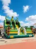 Castillo Inflable Grande para Exteriores con Temática de Dinosaurios, Trampolín para Niños, Combinación de Tobogán y Equipo de Diversión para Área de Juegos