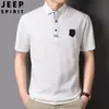 Nova camiseta polo masculina de verão, camiseta lisa, top casual para homens jovens e de meia-idade, gola de lapela, camiseta de manga curta