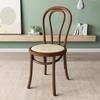 Rattan Retro Toda Madeira Maciça Doméstica Americana Francesa Saite Cadeira de Jantar Varanda Mesa Cadeira Traseira Cadeira Medieval Simples