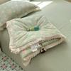 Fio de algodão Classe A de camada dupla fibra de soja colcha de verão simples renda coreana lavável à máquina lavável para dormir nu colcha para ar condicionado