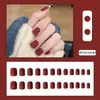 Puntas de Uñas Falsas Desmontables de Color Sólido Cortas Personalizadas Portátiles Parches de Uñas Falsas Terminados al por Mayor Ultra Delgadas