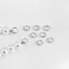 Oro de 14K Bucle Cerrado de Doble Agujero Hecho a Mano DIY Accesorios de Cierre de Conexión Final para Pulsera Collar de Perlas Materiales