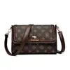 Bolso de Hombro de Cuero Genuino para Mujer de Mediana Edad Bolso de Mujer 2025 Nuevo Moda de Alta Gama Lujo Accesible Bolso Cuadrado Pequeño Bolso Cruzado Bolso de Mujer