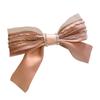 Pequeno requintado! Xian Xian's Fio Raffin Cadeia Bowknot Hairpin Parte de trás da cabeça Grande cartão de cabelo elegante elegante acessórios para o cabelo Novo