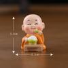 Micro-paisaje creativo travieso cuatro no Zen pequeño monje accesorios de decoración pequeño monje novicio coche escritorio mesa de té pequeños adornos