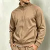 Sudadera con capucha de poliéster para hombre, estilo transfronterizo 2026, chaqueta cárdigan con cremallera para primavera y otoño, top casual para hombre, estilo europeo y americano