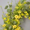 Guirnalda de Primavera Guirnalda de Margaritas Artificiales y Eucalipto Suministro Transfronterizo Boda Decoración del Hogar Colgante Fabricante Mayorista