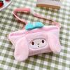 Bolsa de Peluche para Mujer, Bolso de Pecho de Chica Suave de Moda para Estudiante, Riñonera, Nuevo Estilo 2026, Monedero Portátil Deportivo Femenino