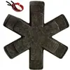 Protetor de Panela de Feltro Transfronteiriço, Espessado, Isolante Térmico, Antiaderente, Protetor de Fundo de Panela, Protetor de Peixe de Seis Garras, Fácil de Limpar, Gravado com Logotipo Personalizável