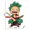PVC Una Pieza Edición Q Rey Pirata Sonriente Lufei Solon Hecho a Mano Serie de Juguetes de Moda Decoración de Escritorio para Coche Péndulo