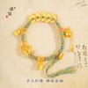 Pulseira de Cabaceira Gitana Enrolada Estilo Xizang Shajin Vietnamita de Longa Data Corda de Mão Tecida Frutífera Mulheres Estilo Chinês Novo